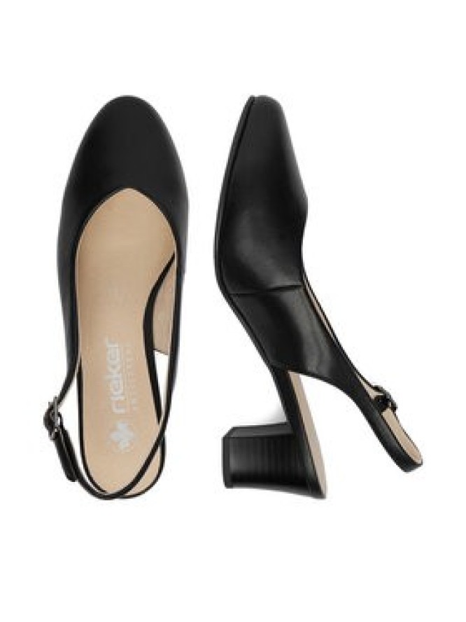 Rieker Czółenka 44651-00 Czarny