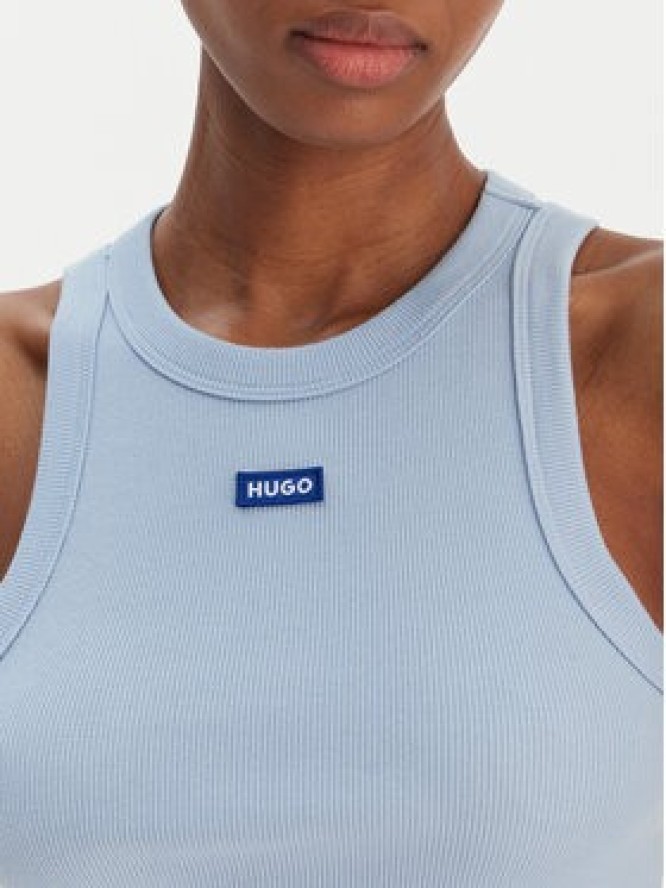 HUGO Top Baby 50511450 Błękitny Slim Fit