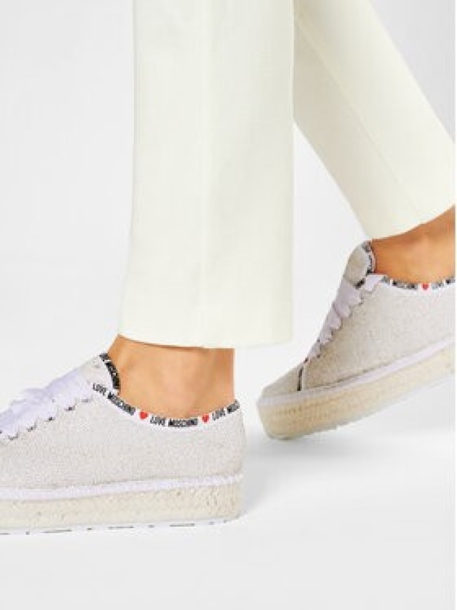 LOVE MOSCHINO Espadryle JA10383G0AJL010A Beżowy
