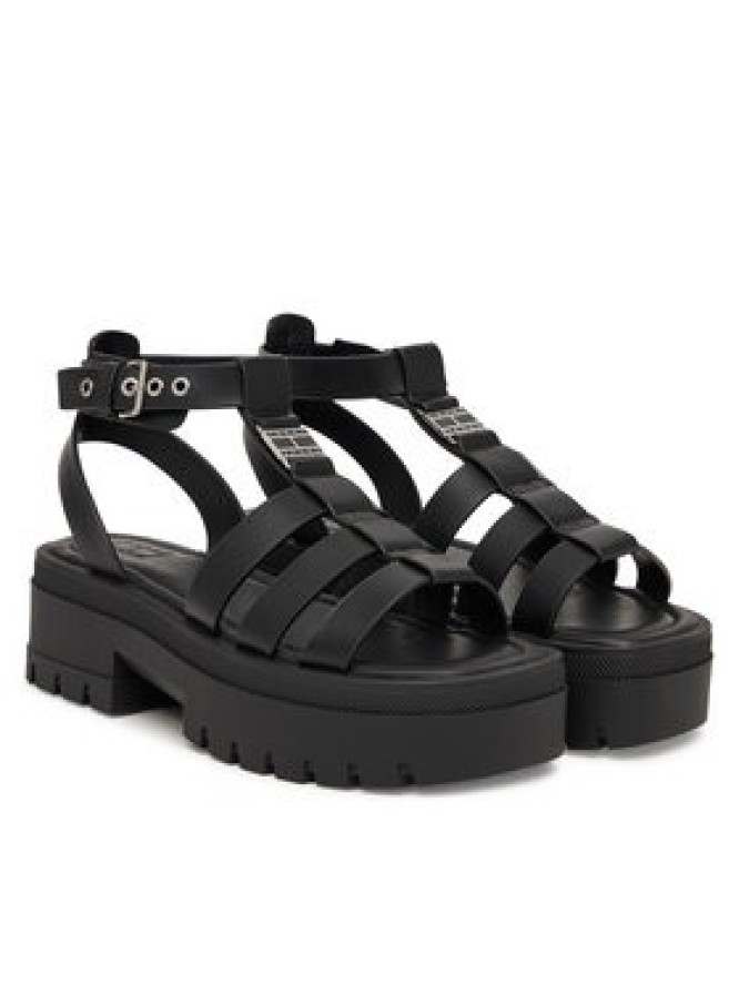 Tommy Jeans Sandały Tjw Fisherman Leather Max Sandal EN0EN02943 Czarny