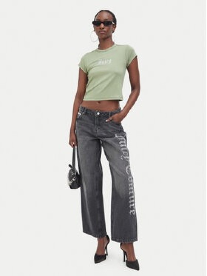 Juicy Couture Jeansy JCDJE225952 Szary Wide Leg