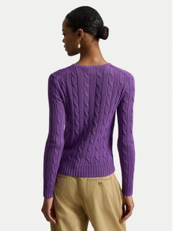 Polo Ralph Lauren Sweter 211971869503 Fioletowy Slim Fit