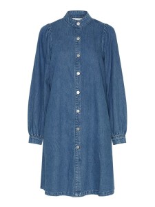 MOSS COPENHAGEN Sukienka dżinsowa w kolorze niebieskim rozmiar: XS