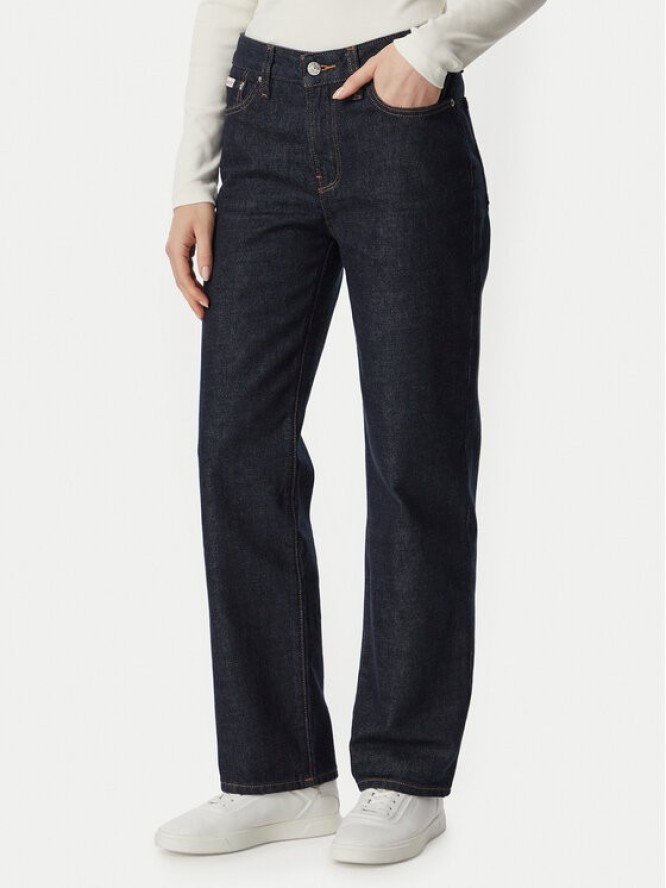 Calvin Klein Jeans Jeansy LV047H935G Niebieski Straight Fit