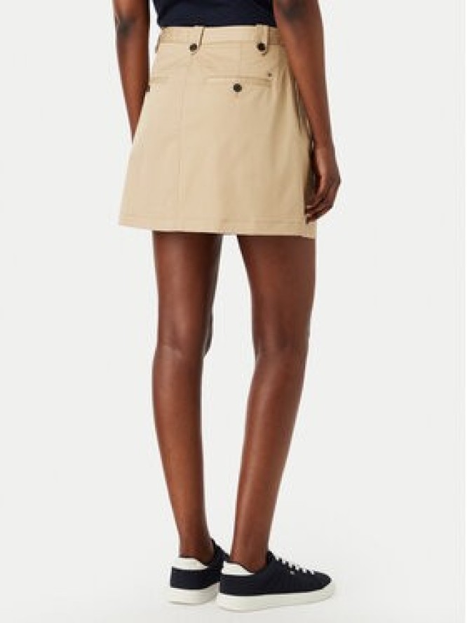 Tommy Hilfiger Spódnica mini WW0WW52106 Beżowy Regular Fit