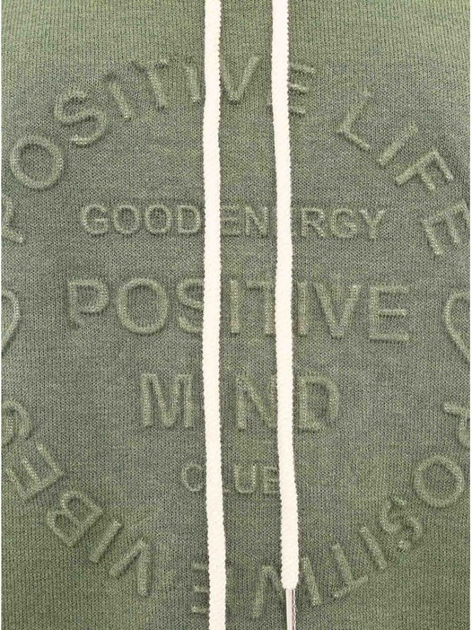 Zwillingsherz Bluza "Positive Mind" w kolorze zielonym rozmiar: L/XL