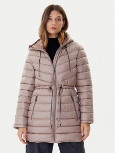 DKNY Kurtka zimowa DLEMPV38 Beżowy Slim Fit