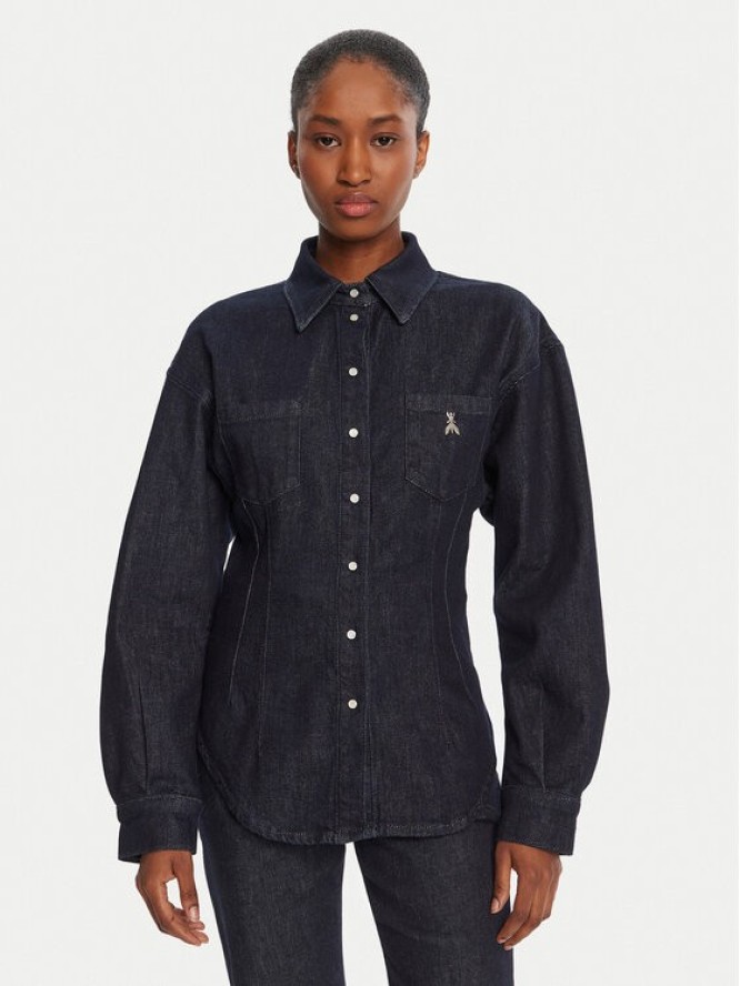 Patrizia Pepe Koszula jeansowa 8C0795/D113-CA74 Granatowy Regular Fit