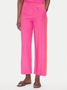 LOLA CASADEMUNT Spodnie materiałowe LS2514015 Różowy Relaxed Fit
