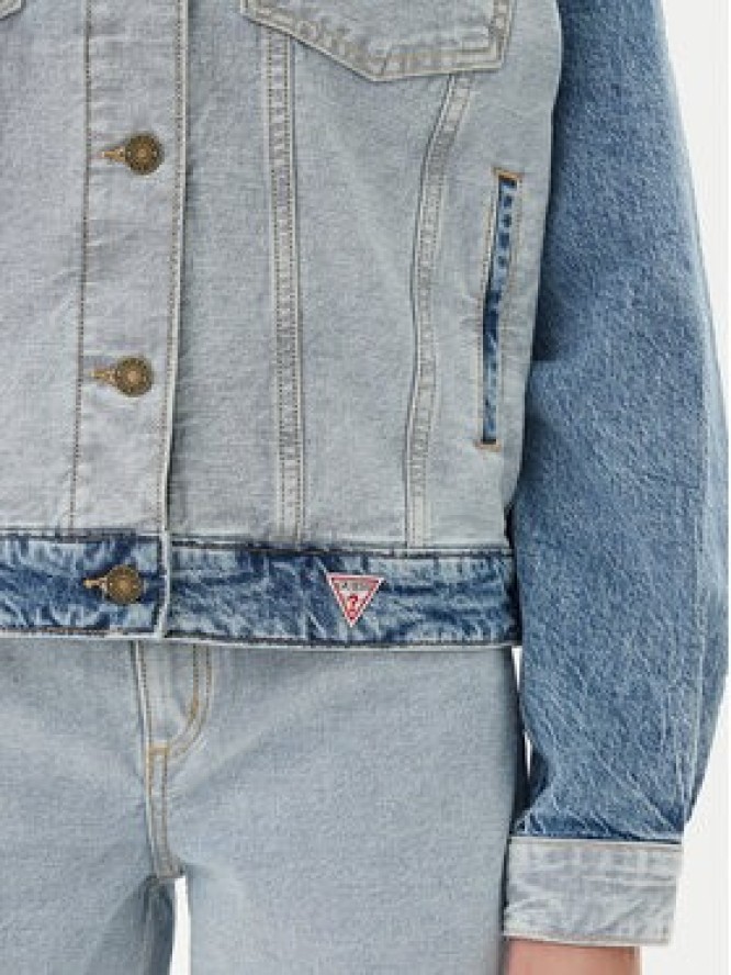 Guess Jeans Kurtka jeansowa W5YN56 D5M56 Niebieski Regular Fit