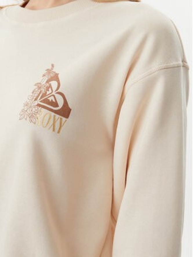 Roxy Bluza ERJFT04963 Beżowy Regular Fit
