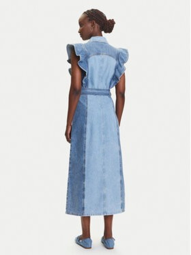 YAS Sukienka jeansowa Cawi 26037659 Niebieski Regular Fit