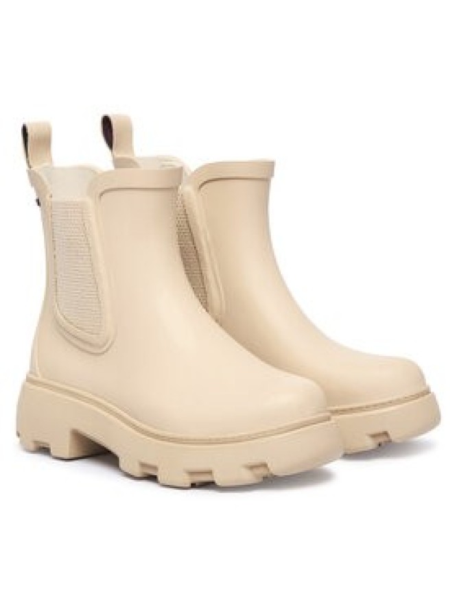 Tommy Hilfiger Kalosze Flag Cleated FW0FW09387 Beżowy