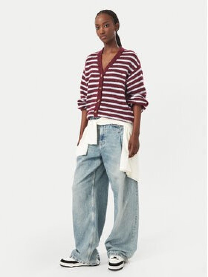Roxy Kardigan Deep As The Ocean EBJSW00157 Bordowy Regular Fit