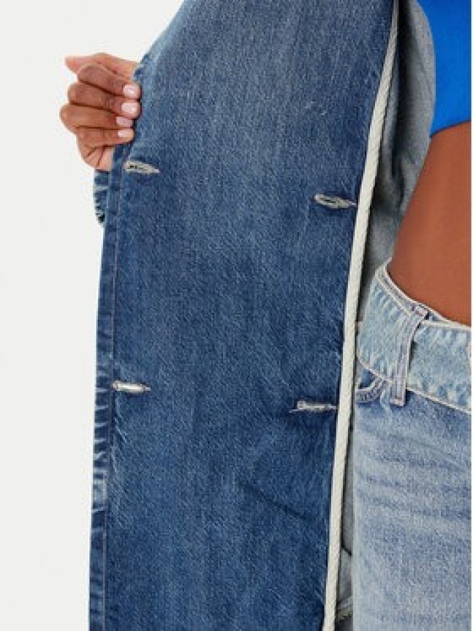 HUGO Trencz Garena 50541545 Niebieski Oversize