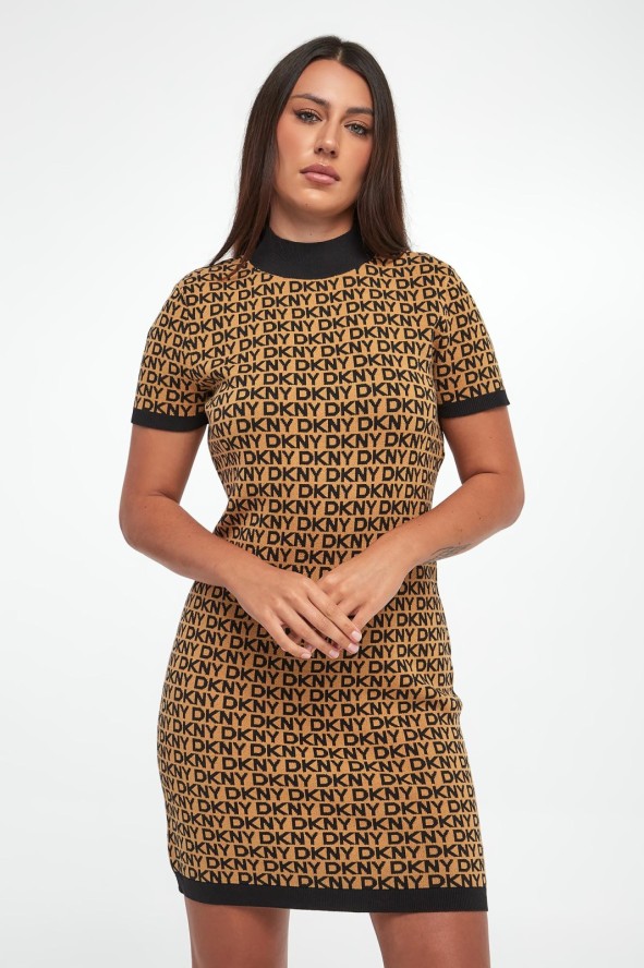 Sukienka mini logowana DKNY