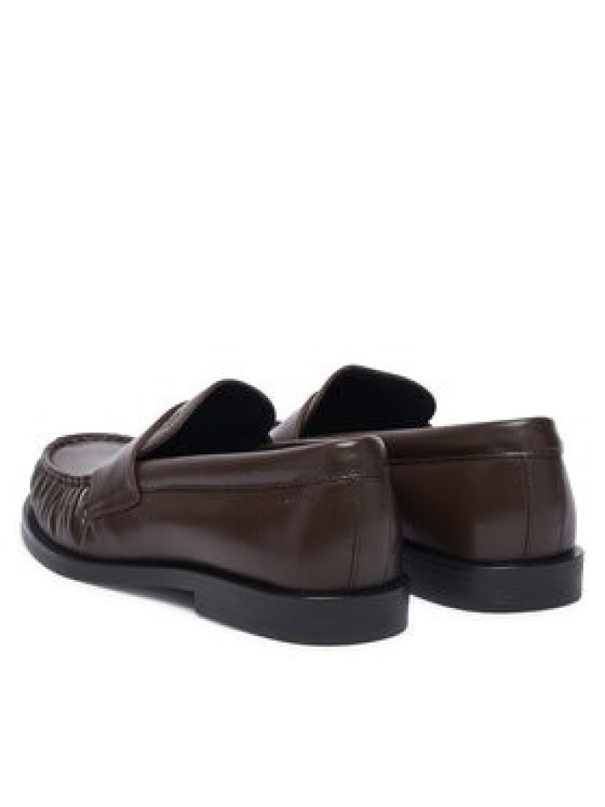 Calvin Klein Lordsy Round Loafer Lth HW0HW03126 Brązowy ciemny