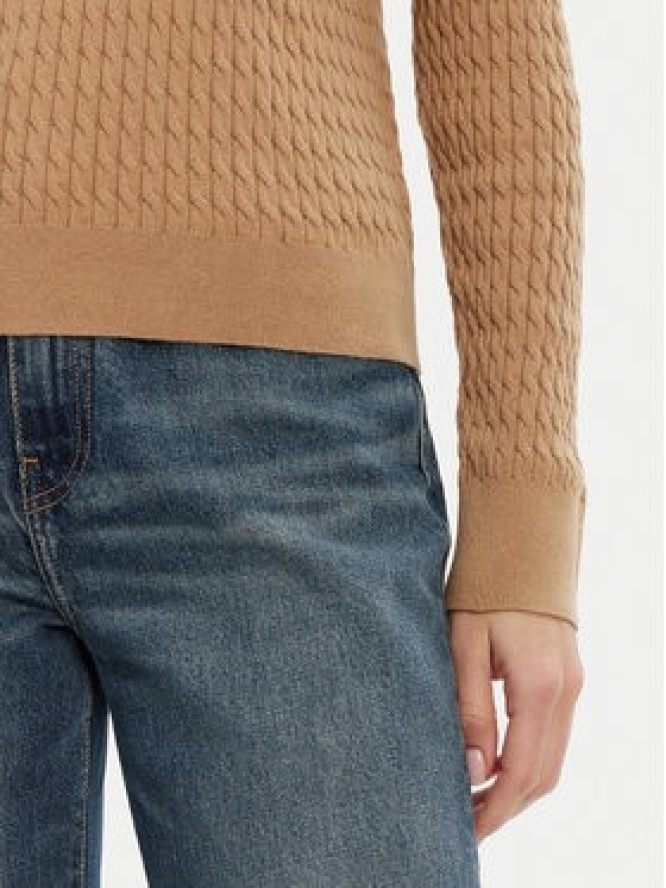 Tommy Hilfiger Sweter WW0WW44993 Brązowy Regular Fit