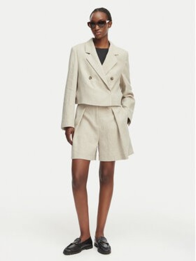 BOSS Szorty materiałowe Tojuna 50558545 Beżowy Relaxed Fit