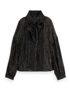 Scotch & Soda Bluzka w kolorze czarno-żółtym rozmiar: 36