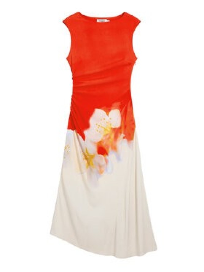 Desigual Sukienka letnia Lida 26SWVW18 Pomarańczowy Regular Fit