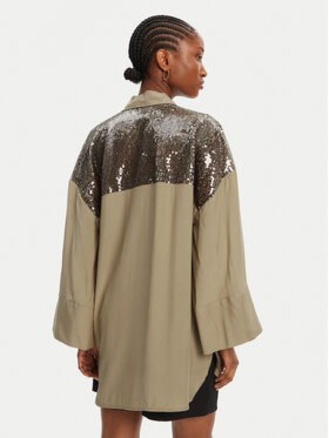 ACCESS FASHION Koszula 53-7027-437 Zielony Loose Fit