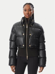 Just Cavalli Kurtka zimowa 81PAS405 CNDU2 Czarny Regular Fit