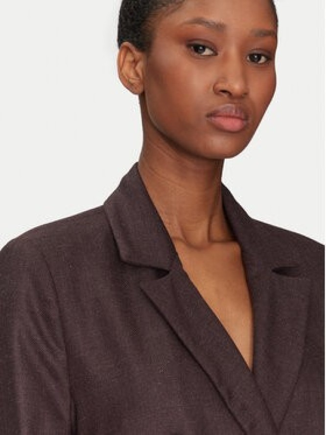 Haveone Marynarka JVI-M032 Bordowy Regular Fit