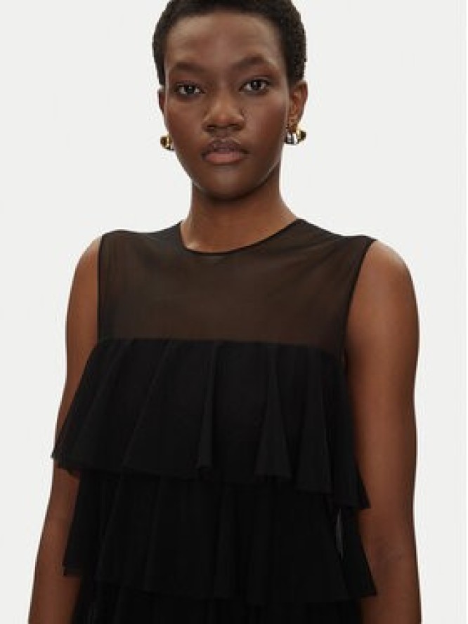 NORMA KAMALI Sukienka koktajlowa ST4243MSH18001 Czarny Regular Fit