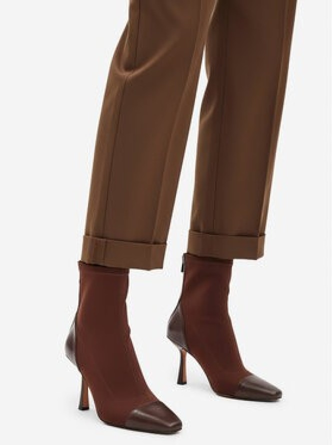 Nine West Botki CEO-NOURA-01 Brązowy