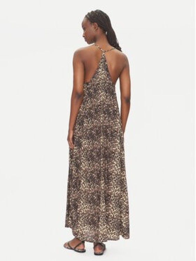 LOLA CASADEMUNT Sukienka letnia LS2516041 Brązowy Relaxed Fit