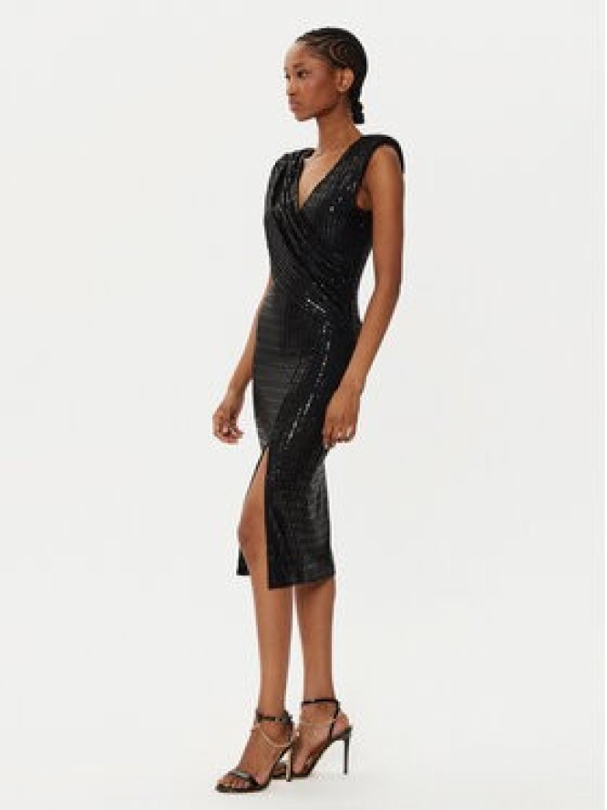 Rinascimento Sukienka koktajlowa CFC0019757002 Czarny Slim Fit