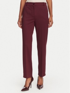 Marella Spodnie materiałowe Paese 2623786034 Bordowy Regular Fit