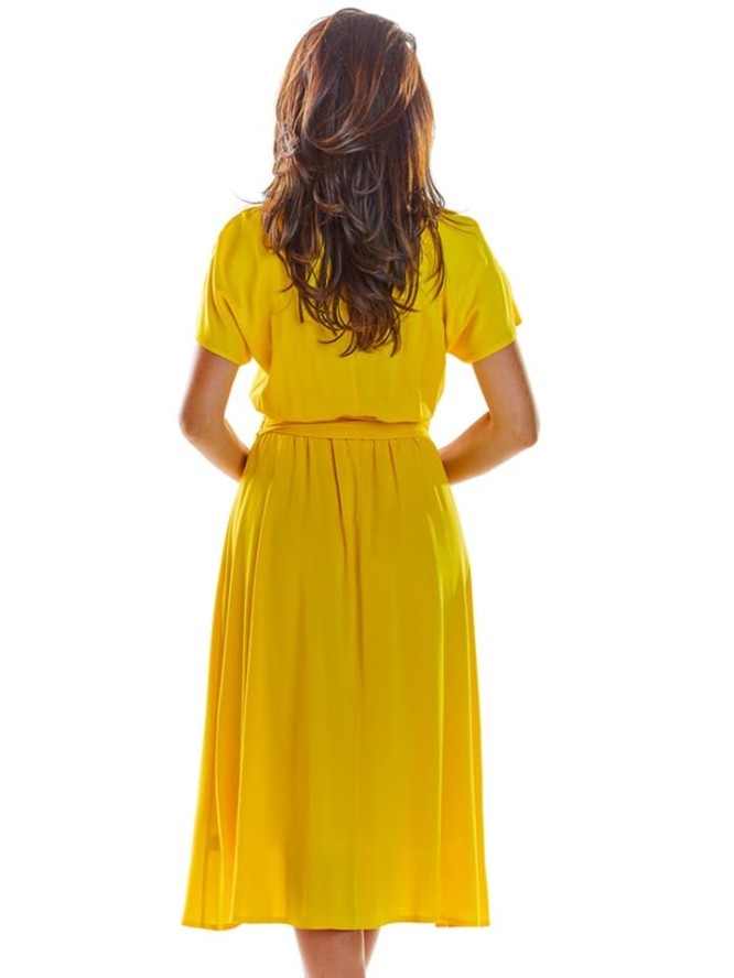 Awama Sukienka w kolorze żółtym rozmiar: L