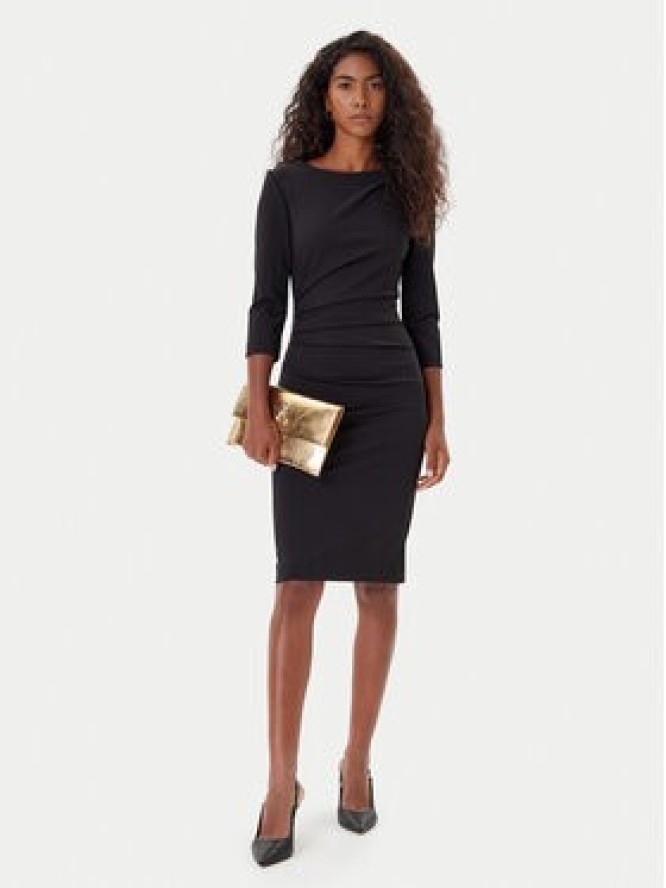 Rinascimento Sukienka koktajlowa CFC0126154003 Czarny Slim Fit