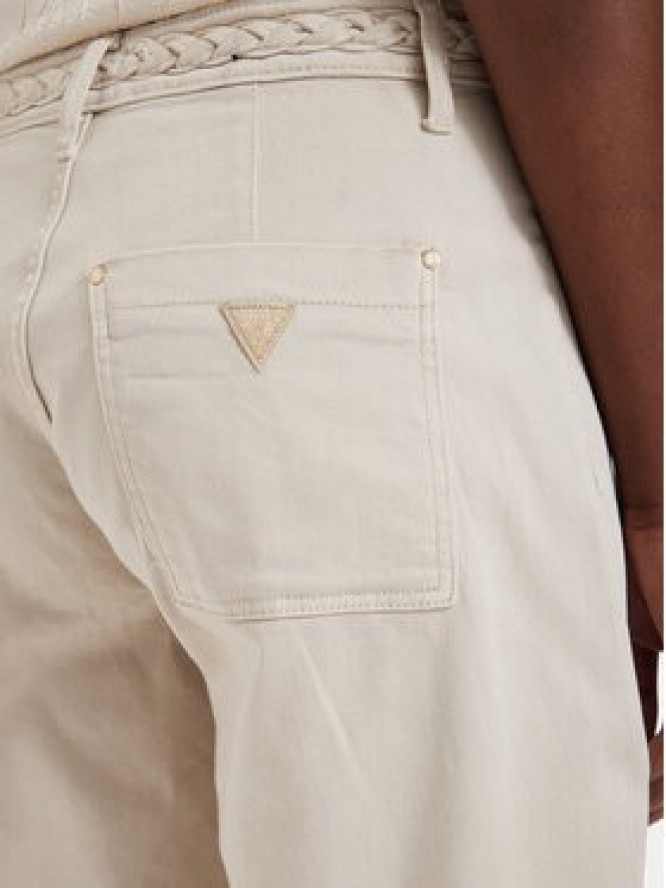 Guess Jeansy W6GB15 W1886 Beżowy Wide Leg