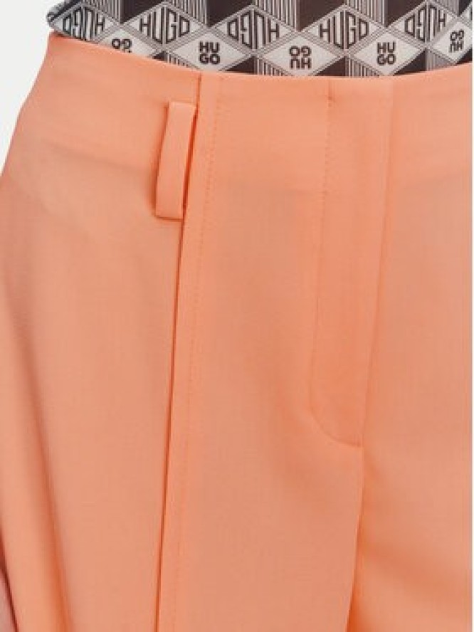 HUGO Spodnie materiałowe Hezena 50537073 Pomarańczowy Regular Fit
