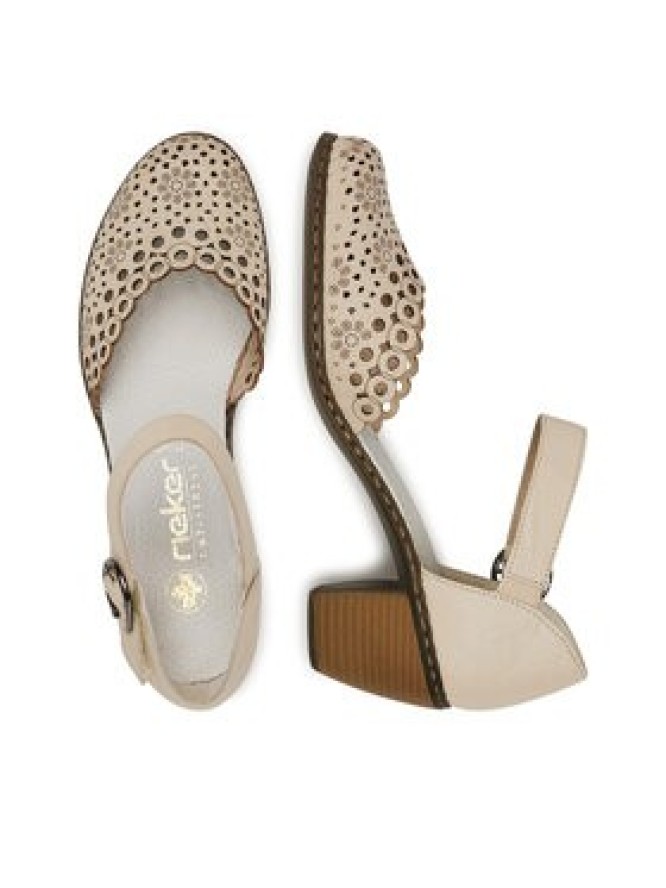 Rieker Półbuty 40902-60 Beżowy