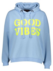 miss goodlife Bluza "Good Vibes" w kolorze błękitnym rozmiar: L
