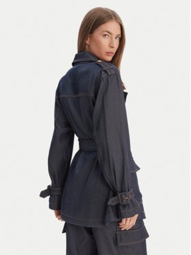 Guess Marynarka W6RL50 WL842 Granatowy Regular Fit