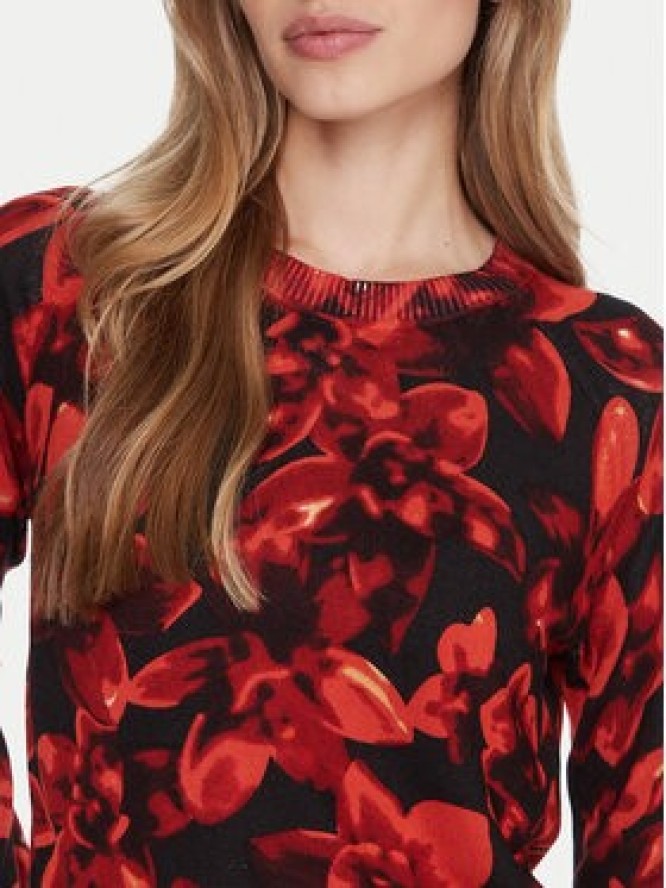 Desigual Sweter Lund 25WWJF16 Czerwony Regular Fit