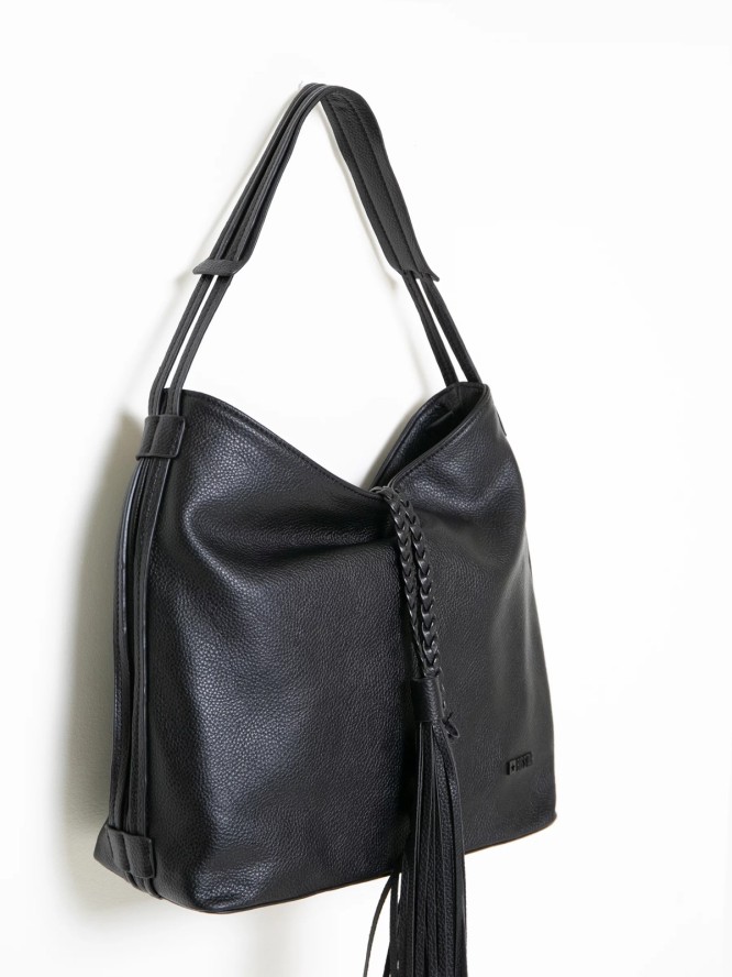 torba damska shopperka w stylu boho czarna jj574064 906