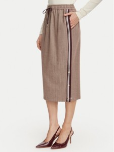 Liu Jo Sport Spódnica midi TF6151 T692A Brązowy jasny Regular Fit