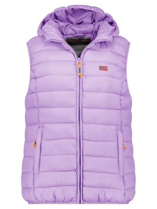 Geographical Norway Kamizelka pikowana "Vatikolor" w kolorze fioletowym rozmiar: L