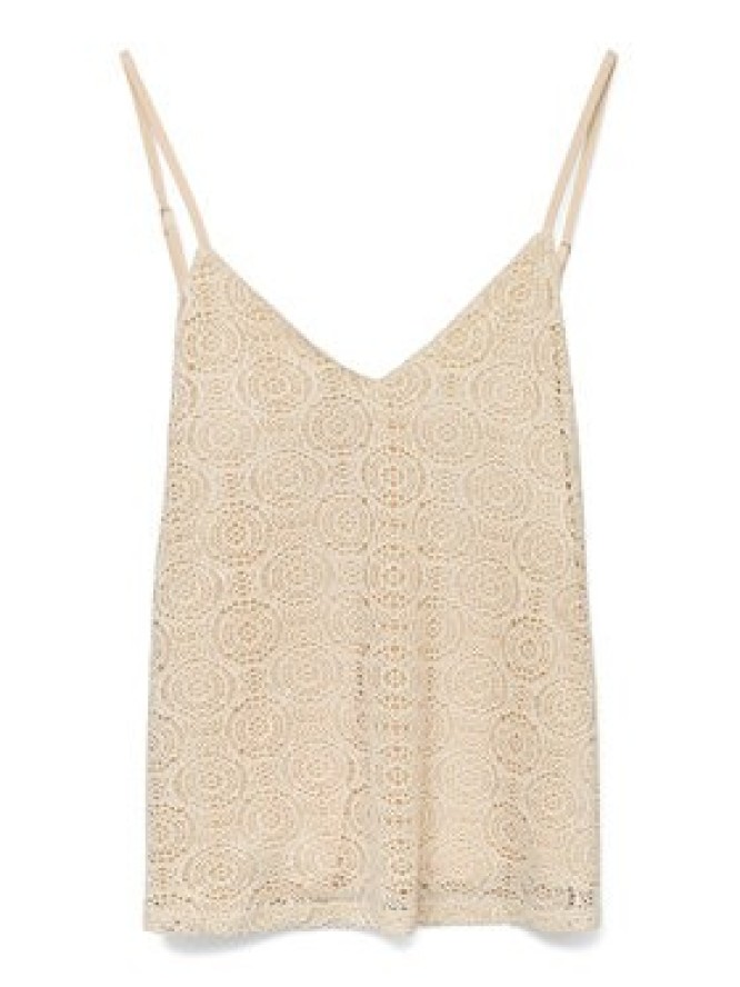 Vero Moda Top Maya 10325031 Beżowy Regular Fit