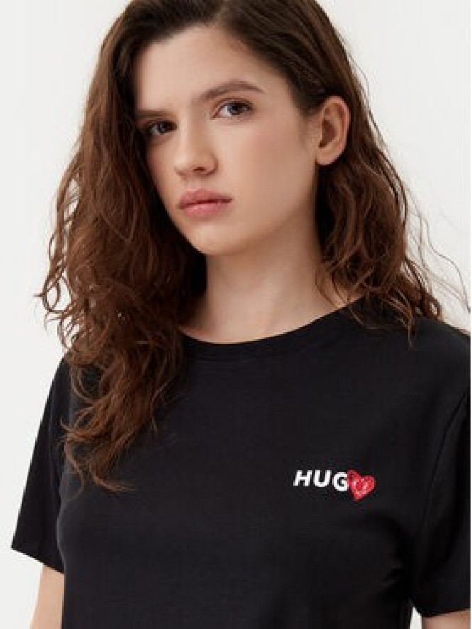 HUGO T-Shirt 50534300 Czarny Regular Fit
