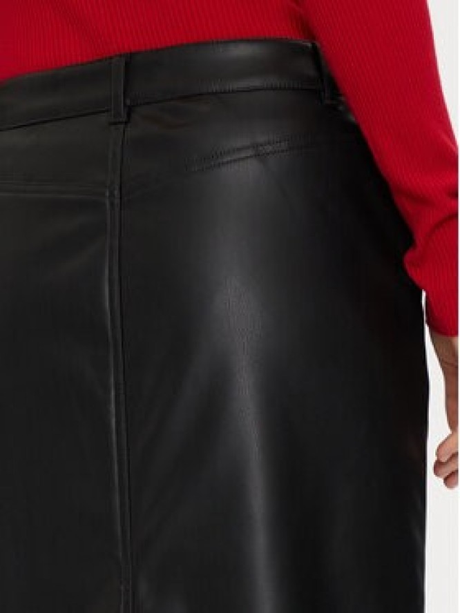 JDY Spódnica z imitacji skóry Alexa 15330385 Czarny Slim Fit