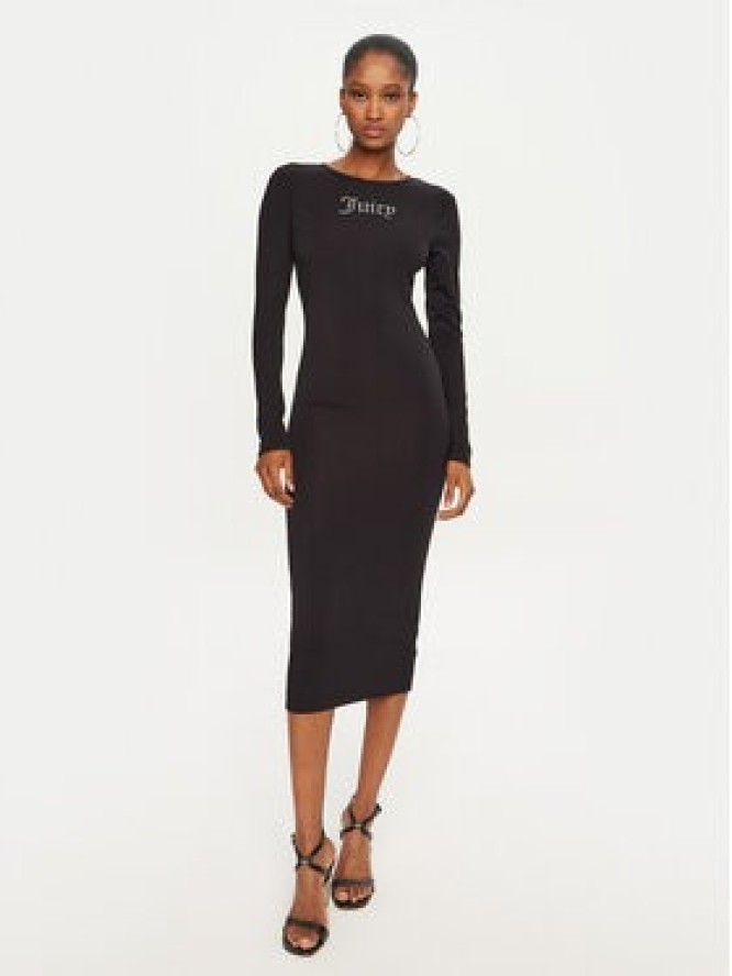 Juicy Couture Sukienka codzienna Dizzie JCWED24309 Czarny Slim Fit