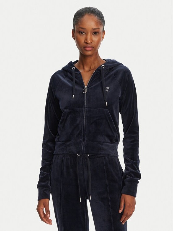 Juicy Couture Bluza Madison JCWA122001 Granatowy Slim Fit