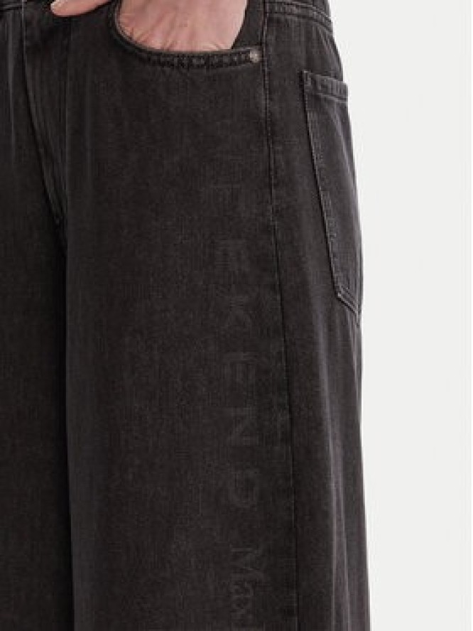 Weekend Max Mara Jeansy Vortice 2615181011 Czarny Wide Leg